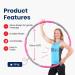 Buy Resultsport Hula Hoop Tires for Adults - 1.2kg 100cm 8 Removable Weighted Fitness Tires Level 1 Training - Pink/Gray - Buy Online on SooperMarket.com
