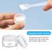 Pinsheng 50-Piece Clear Empty Cosmetic Containers - 5ml Travel Cream Jars with Lids Nail Art Jars & Spatula for Lip Balm & Lotion - Buy Online on SooperMarket.com