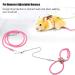 Adjustable Hamster Harness & Leash | Anti-Bite Vest for Hamsters Gerbils Rats Mice Ferrets & Squirrels - Pink - Buy Online on SooperMarket.com