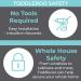 Corner Drawer Locks - Toddleroo by North States (2-Pack White) - No Tools Required Baby Proofing Solution for End Drawers and Filing Cabinets - Buy Online on SooperMarket.com