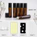 Sungwoo 12 Pack Essential Oil Roller Bottles 10ml - Amber Glass Roller Bottles with Stainless Steel Roller Balls and Caps for Travel Perfume and Lip Gloss - Buy Online on SooperMarket.com