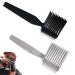 2 Pcs Blend Fade Comb Anti-static Heat Resistant Fade Comb Hair Salon | Blending Hair Styling Barber Combs For Fades (Black and Grey)