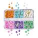 Maicodes Nail Charms for Acrylic Nails 3D Acrylic Flower for Nails, With Gold and Silver Beads for Nail Art Accessories DIY Ladies Jewelry Decorations Nail Art Supplies (Flower - B) Flower - A