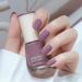 Purple Nail Polish Nail Varnish Lilac Lavender Violets Pale Purple Quick Dry Natural Long Lasting No Need Baking Nail Polish for Christmas DIY Nail Art