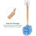 Arswin Loofah Back Scrubber for Shower | Long Handle Bath Sponge | Exfoliating Luffa Pouf on a Stick | Soft Nylon Mesh Cleaner | Women & Men | Blue - Buy Online on SooperMarket.com