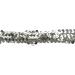 Gnognauq 10 Yards 1 Elastic Sequin Glitter Trim Spool - Metallic Silver Ribbon Trim for Wedding Dress, Headbands - 3-Row Paillette Fabric Embellishment - Buy Online on SooperMarket.com