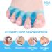 Hilph Toe Separator Toe Spacers Bunion Corrector for Overlapping Toes Correct Toe Alignment and Hammertoe Straighteners Gel Toe Separators for Nighttime Running & Yoga Practice 4 Count-Blue - Buy Online on SooperMarket.com