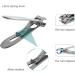 KVSERT 2X Nail Clipper Set Thick Toenail & Fingernail Cutter with Wide Opening Stainless Steel Kit for Men & Women Silver - Buy Online on SooperMarket.com