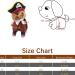 DELIFUR Medium Pirate Dog Costume - Pirates of the Caribbean Style for Dogs & Cats | International Shipping - Buy Online on SooperMarket.com