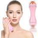 Oil-Absorbing Volcanic Face Roller - 4 Interchangeable Balls | Natural Volcanic Stone | Pink Face Scooter for Oily Skin - Buy Online on SooperMarket.com