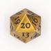 Extra Large Solid Metal D20 Spindown / Countdown Dice Gold Life Counter for MTG Magic The Gathering Commander EDH Extra Heavy