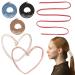 WEBEEDY 6 Pcs Leather Hair Ties Ponytail Holder Leather Hair Wrap Braid Holder Hair Cuffs Ponytail Wrap Holders for Women Girls