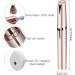 Buy Rose Gold Eyebrow Trimmer for Women - Painless Electric Facial Hair Remover & Razor | Eyebrow Cutter for Mustache & Chin with Comb - Buy Online on SooperMarket.com