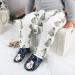 Dotty Fish Soft Leather Baby Shoes for Boys | Non Slip Toddler Shoes with Frosty Snowman Design | 3-4 Years - Buy Online on SooperMarket.com