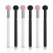 6-Piece Sponge Makeup Applicator Set - Washable Powder Puff & Brush for Flawless Foundation Concealer & Eyeshadow - Pink & Black - Buy Online on SooperMarket.com
