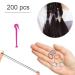200 Mini Elastic Hair Ties for Girls - Perfect for Braids Dreadlocks & Weddings - Black Hair Accessories - Buy Online on SooperMarket.com