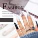 Aksod Glossy Ombre Extra Long Marble Press on Nails - Black Crystal 3D Bling Square Coffin Fake Nails - Full Coverage Acrylic Ballerina False Nails - Perfect for Parties - Women and Girls (Black Crystal) - Buy Online on SooperMarket.com