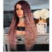 Shop BGHJUE Pink Long Roll Lace Front Wig | Brazilian Straight Human Hair - Pre-Plucked Hairline with Baby Hair - Buy Online on SooperMarket.com
