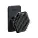 Tooletries  Silicone Face Scrubber & Holder - Gentle Exfoliator Facial Cleansing Brush with Shower Storage Grip - Removes Dead & Dry Skin - Soft-Touch Shower & Bathroom Accessory - Charcoal