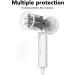 Compact Hair Dryer Fast Drying Negative Ionic Blow Dryer with Single Diffuser Nozzle Foldable Handle Travel Hair Dryer for Women Kids Outdoor (US Plug 110V) - Buy Online on SooperMarket.com