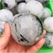 Natural Sphere 1PC Natural Crystal Spheres Black Hair Tourmaline Quartz Jet Stone Ball 50mm-90mm (Color : 60-70mm) - Buy Online on SooperMarket.com