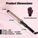 Ten-Tatent 38mm Ceramic Tourmaline Curling Tongs - Dual Voltage Curling Iron for Long & Short Hair - Adjustable Heat Settings - Black - Buy Online on SooperMarket.com
