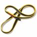 XINDA 16mm Nylon Sling Climbing Runner 22kN/4840lb CE UIAA Certified, Sewn Runner for Rock Climbing, Mountaineering, Rappelling, Hiking, Emergency Gear yellow 47inch/120cm 3pcs