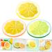 Alipis 6pcs Artificial Lime Simulation Fruits Simulated Fruit Model Faux Lemon Slices Lemon Slices for Soap Lifelike Lemon Props Lemon Slices Artificial Ornament Filling Orange Slices Pvc - Buy Online on SooperMarket.com