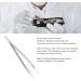 Straight Head Tweezers Tweezer Straight Tip Tweezers Straight Head Fine Tip Stainless Steel Ceramic Anti Magnetism Jumper Repair Tweezers Tweezer - Buy Online on SooperMarket.com