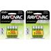 Rayovac AAA Batteries Triple A Battery Rechargeable 4 Count (Pack of 2) 9V 4 Count