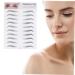 Gogogmee 2pcs 3d Stickers 3d Brow Stickers Brow Shaper Brow Tool Water Proof Template 6d