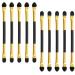 Eyeshadow Brushes 10PCS Double-Ended Eyeshadow Applicators Long Handle Eye Shadow Sponge Applicator Reusable Eye Make-up Tools for Blending Defining Smudging Shading A7STHZS