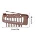 4 Pack Hair Extension Clamps - Metal Wigs Snap Clinging Brackets for Women - 10 Teeth Brown Combo - Buy Online on SooperMarket.com