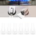 Gas Stove Baby Proof Knobs Locks (6 Pack), Aukfa Child Proofing Oven Knob Lock  No Tools Needed(White)