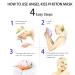Angel Kiss LED Face Mask Light Therapy - 7 Color Blue & Red Light for Anti-Aging Skin Care | Facial Treatment Photon Mask for Wrinkle Removal & Skin Rejuvenation - Best Gift for Women - Buy Online on SooperMarket.com