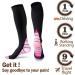 Miana Compression Socks (2 Pairs) for Women & Men - Blue L/XL, Pink - Ideal for Running, Flight, Sports & Travel - Buy Online on SooperMarket.com