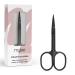 Mylee Straight Edge Nail Scissors Professional Sleek Matte Black Stainless Steel Salon-Quality Nail Scissors for Precision Trimming of Nail Edges and Creating Straighter Shapes