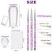 Famidiqgo Nail Stamper & Art Brushes Set - French Tip Clear Jelly Nail Art 3PCs Silicone Stamper Scraper & Pen for DIY Nail Design - Buy Online on SooperMarket.com