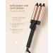 Hair Waver 3 Barrel Curling Iron | Ceramic Tourmaline Hair Crimper with Digital Display & Dual Voltage - International Shipping Available - Buy Online on SooperMarket.com