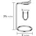 Linkidea 2-Pack Stainless Steel Razor & Brush Holder Stand - Deluxe Non-Slip Base - Buy Online on SooperMarket.com