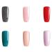 Bluesky Gel Nail Polish Shimmer Set Shimmer Glitter Gold Pink Silver Purple (Requires Curing Under Uv/Led Lamp) 10 ml