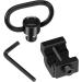 LONSEL 360 Rotation Picatinny Sling Swivel Mounts 2 Pack - Black | 1.25 Push Button QD | 2 Point & Traditional Sling Rail Mount - Buy Online on SooperMarket.com