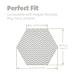 Minnebaby Hexagon Playpen Mat - Compatible with hiccapop & Regalo Playards | Non-Slip & Portable Pad for Comfortable Playtime - Buy Online on SooperMarket.com