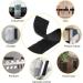 15 Sets Strips with Adhesive - Strong Double Sided Tape with Hook and Loop - 1 x 4 Inch 1 x 4 inch (15 Sets Black) - Buy Online on SooperMarket.com