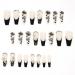 Runrayay Black Butterfly Press-On Nails for Women & Girls | Long Full-Cover Nail Tips with Nail Fans | Festival & Salon Quality - Buy Online on SooperMarket.com