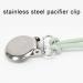 BAOK Baby Pacifier Holder - 4 PCS Stainless Steel Anti-Drop Chains Silicone Accessories for Hospitals | Shop Now - Buy Online on SooperMarket.com