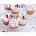 24 x Pre-Cut Happy Birthday Ballerina s1 Edible Stand up Wafer/Rice Paper Cupcake Cake Dessert Toppers Birthday Party Girl Woman Decorationss (Style 1) - Buy Online on SooperMarket.com