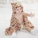 Gneliwm Baby Hooded Blanket Swaddle Wrap | Soft Plush Bath Towel for Newborns, Infants, and Toddlers - Brown - Buy Online on SooperMarket.com