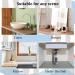 Argox 2-Layer Transparent Bathroom Organizer | Countertop Storage Solution for Bathroom Finishing | Under Sink Storage Shelf for Bathroom Essentials - Buy Online on SooperMarket.com