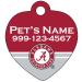 Sumao Alabama Crimson Tide Pet Id Tag for Dogs & Cats | Officially Licensed | Personalized for Your Pet.